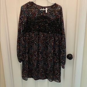 Xhilaration Multicolor Floral Lace Dress